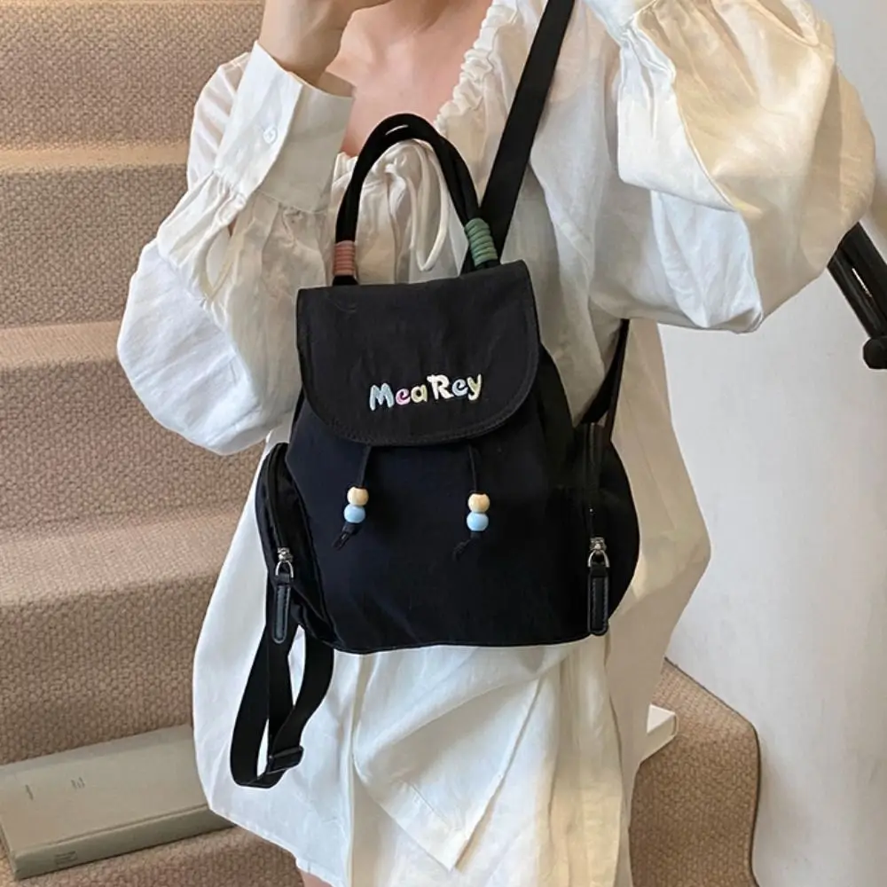 Рюкзак на шнурке с вышивкой букв, однотонный школьный рюкзак большой емкости для студентов, сумка для хранения, сумка на плечо в корейском стиле 
Рюкзак на шнурке с вышивкой букв, однотонный школьный рюкзак большой емкости для студентов, сумка для хранения, сумка на плечо в корейском стиле