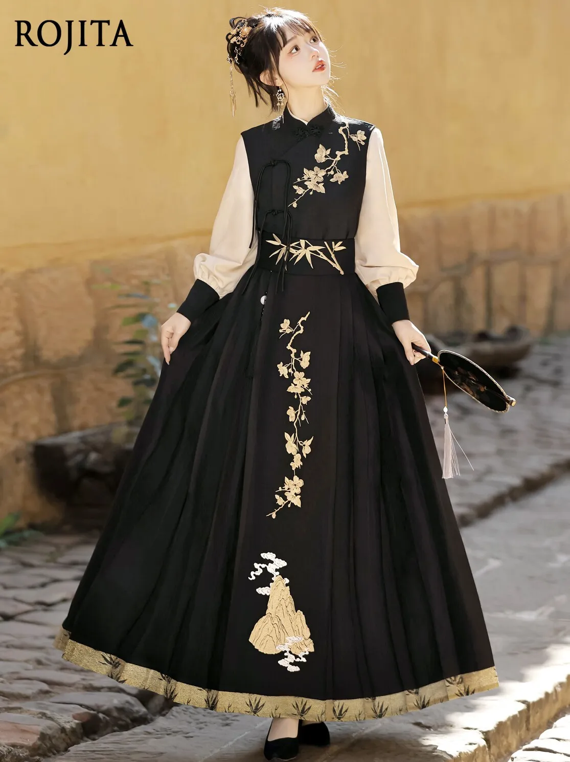 Chinese-style Dress for Women Hanfu Embroidered Ves Horse-face Skirt 2026 New Chinese Style Top + Skirt + Vest 3-piece Set
Chinese-style Dress for Women Hanfu Embroidered Ves Horse-face Skirt 2026 New Chinese Style Top + Skirt + Vest 3-piece Set