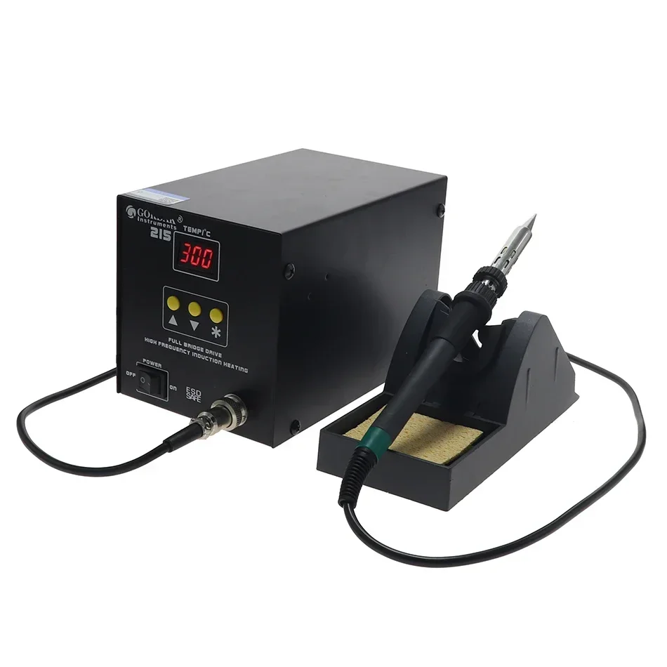 215 Anti-static Constant Temperature Adjustable Digital Display High Frequency Soldering Station 150W Soldering Iron
215 Anti-static Constant Temperature Adjustable Digital Display High Frequency Soldering Station 150W Soldering Iron