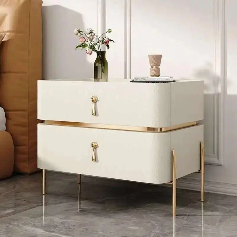 Luxury Bedside Table Solid Wood Bedroom Slate Simple American Free Installation Bedside Storage Cabinet Two Drawer Furniture
Luxury Bedside Table Solid Wood Bedroom Slate Simple American Free Installation Bedside Storage Cabinet Two Drawer Furniture
