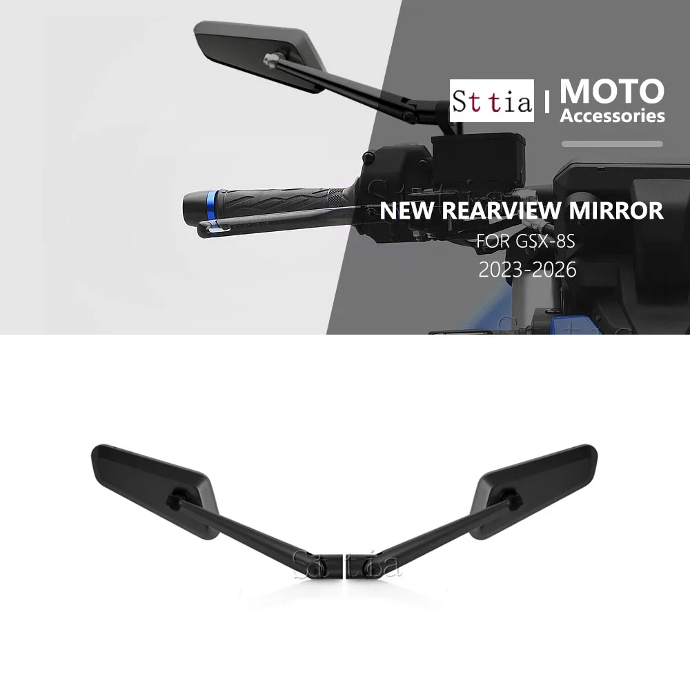 New CNC Aluminium Motorcycle Side Mirrors Rearview Mirror For SUZUKI GSX-8S GSX 8S GSX8S 2023-2026 Wind Wing Rear View Mirrors
New CNC Aluminium Motorcycle Side Mirrors Rearview Mirror For SUZUKI GSX-8S GSX 8S GSX8S 2023-2026 Wind Wing Rear View Mirrors