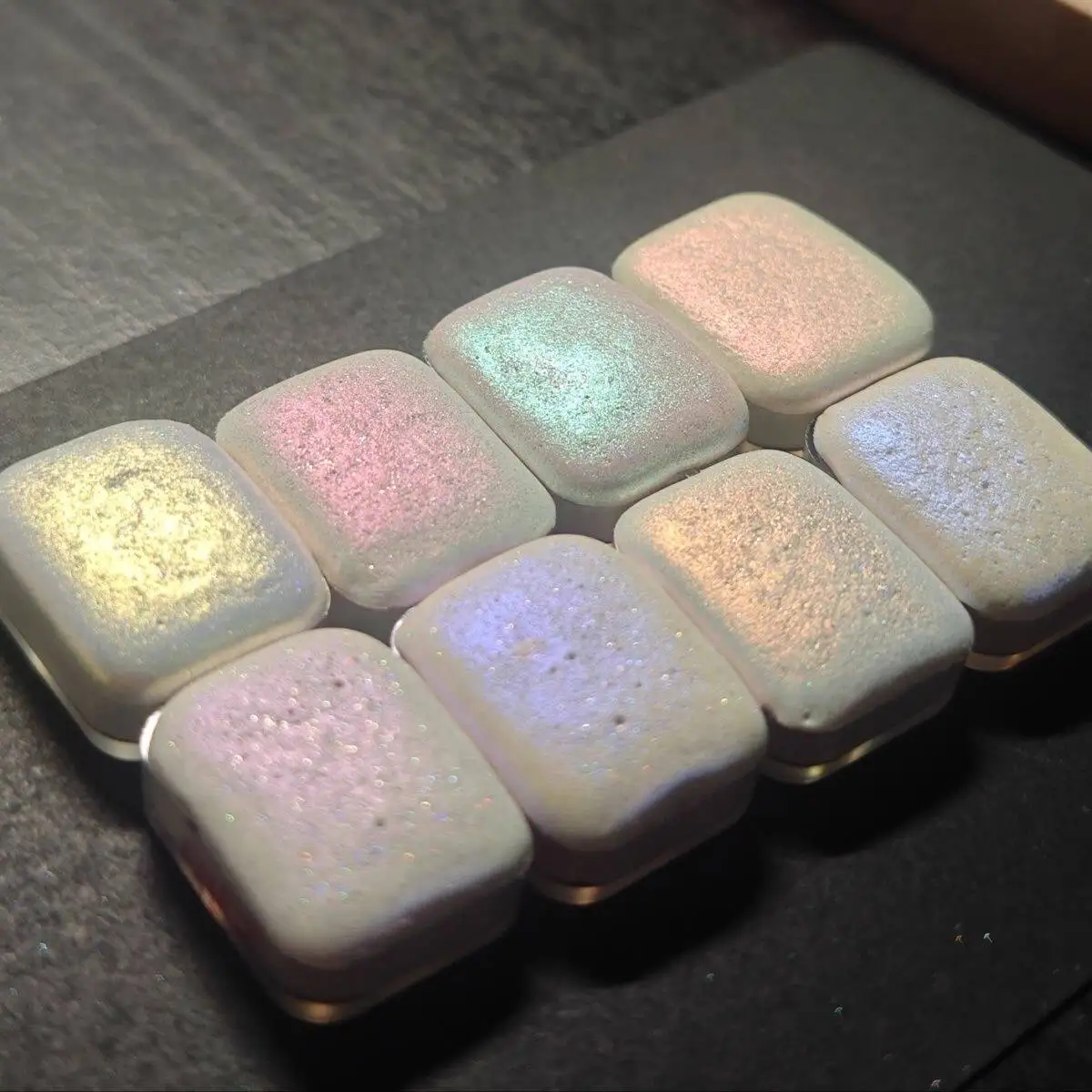 Яркие ледяные однотонные перламутровые акварельные краски высокой чистоты, цветная живопись, инструменты для рисования, Тханка
Яркие ледяные однотонные перламутровые акварельные краски высокой чистоты, цветная живопись, инструменты для рисования, Тханка