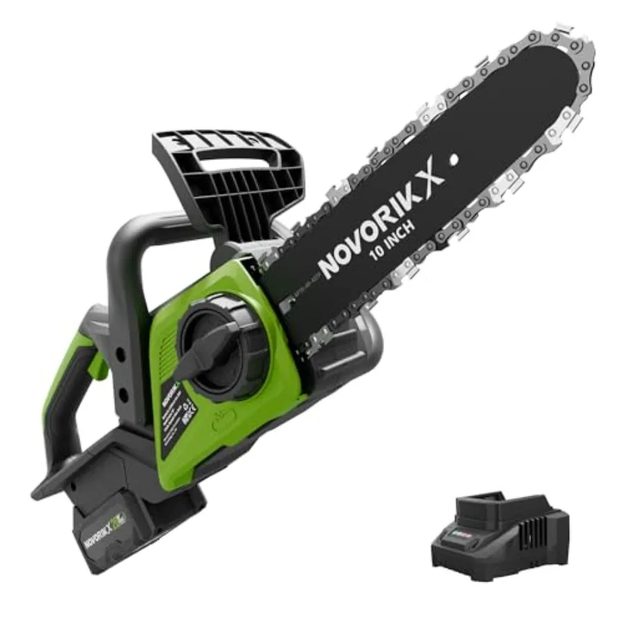 20V Cordless Chainsaw Brushless Mini Electric Chain Saw with Battery and Charger Automatic Chain Oiler Tool-Free Chain Tension
20V Cordless Chainsaw Brushless Mini Electric Chain Saw with Battery and Charger Automatic Chain Oiler Tool-Free Chain Tension