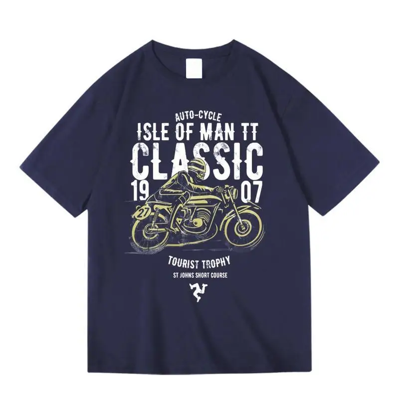 TT Motorcycle Riding Enthusiasts Trend Printing T-shirt Summer Pure Cotton Round Neck Pullover Men's and Women's Short Sleeves
TT Motorcycle Riding Enthusiasts Trend Printing T-shirt Summer Pure Cotton Round Neck Pullover Men's and Women's Short Sleeves