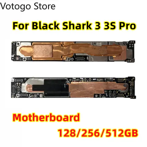 Motherboard Origina Für Xiaomi Black Shark 3 3S Pro Hauptplatine Chips Schaltungen BlackShark3 3th Mainboard Gut Entsperrt ersetzen
