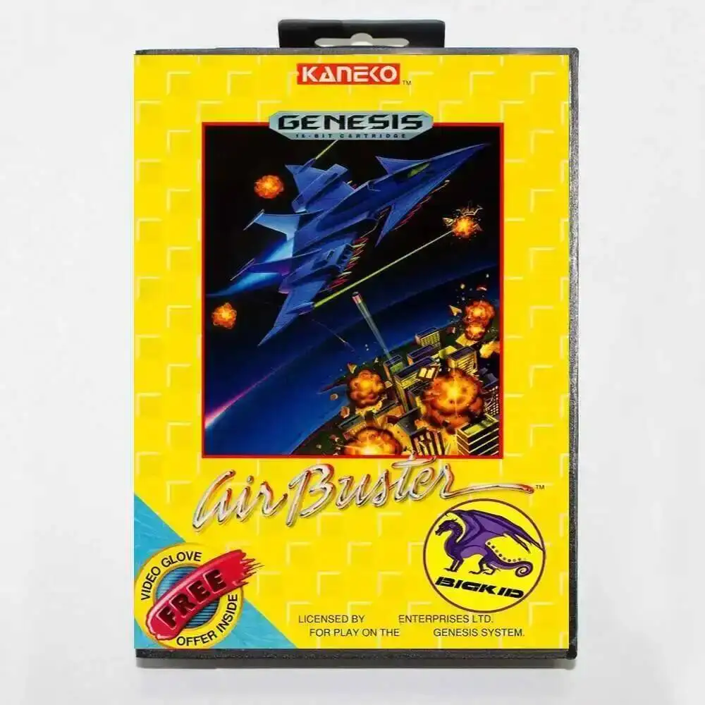 AirBuster MD Game Card with Custom US Box for 16 Bit Sega Megadrive Genesis Console
AirBuster MD Game Card with Custom US Box for 16 Bit Sega Megadrive Genesis Console