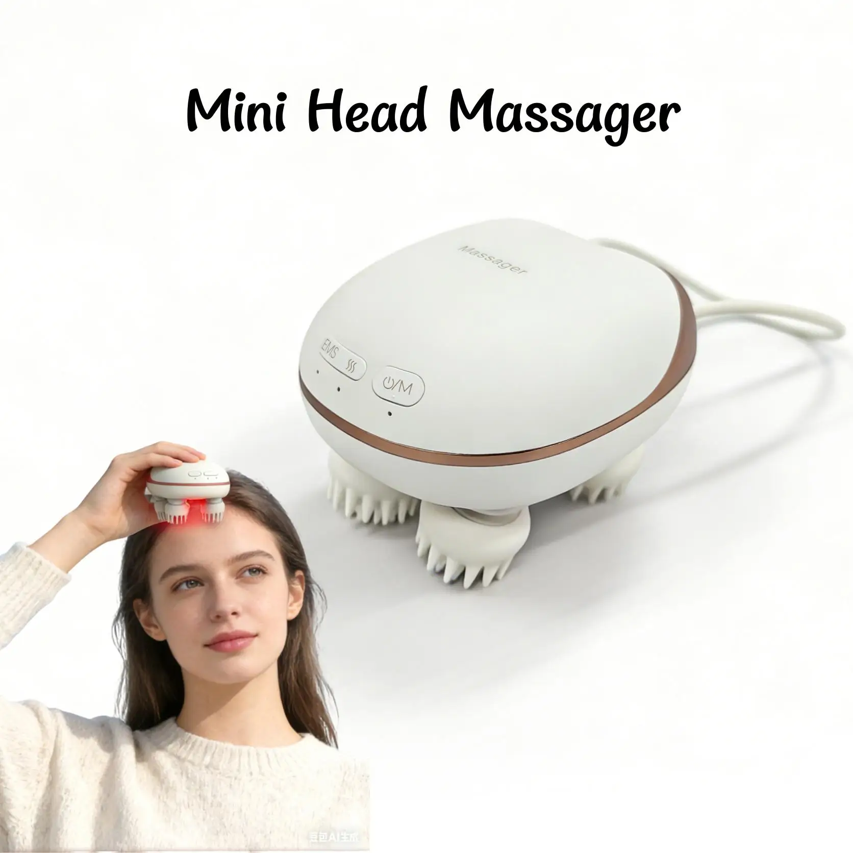 Electric Mini Scalp Head Massager EMS Head Cleaning Massager Waterproof Head Scratcher for Relaxing Scalp & Deep Cleansing
Electric Mini Scalp Head Massager EMS Head Cleaning Massager Waterproof Head Scratcher for Relaxing Scalp & Deep Cleansing