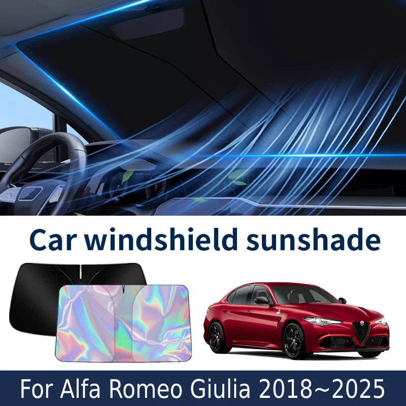 Солнцезащитный козырек на лобовое стекло для Alfa Romeo Giulia 2018 ~ 2025 2024 2023, автомобильный солнцезащитный козырек, теплоизоляция, летние охлаждающие аксессуары
Солнцезащитный козырек на лобовое стекло для Alfa Romeo Giulia 2018 ~ 2025 2024 2023, автомобильный солнцезащитный козырек, теплоизоляция, летние охлаждающие аксессуары