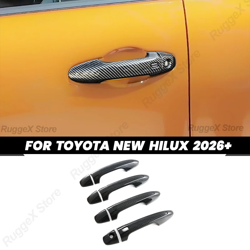 Для Toyota HiLux 2026+ Накладки на ручки дверей, ABS, для наружного применения, декоративные, защитные, 8 шт.
Для Toyota HiLux 2026+ Накладки на ручки дверей, ABS, для наружного применения, декоративные, защитные, 8 шт.