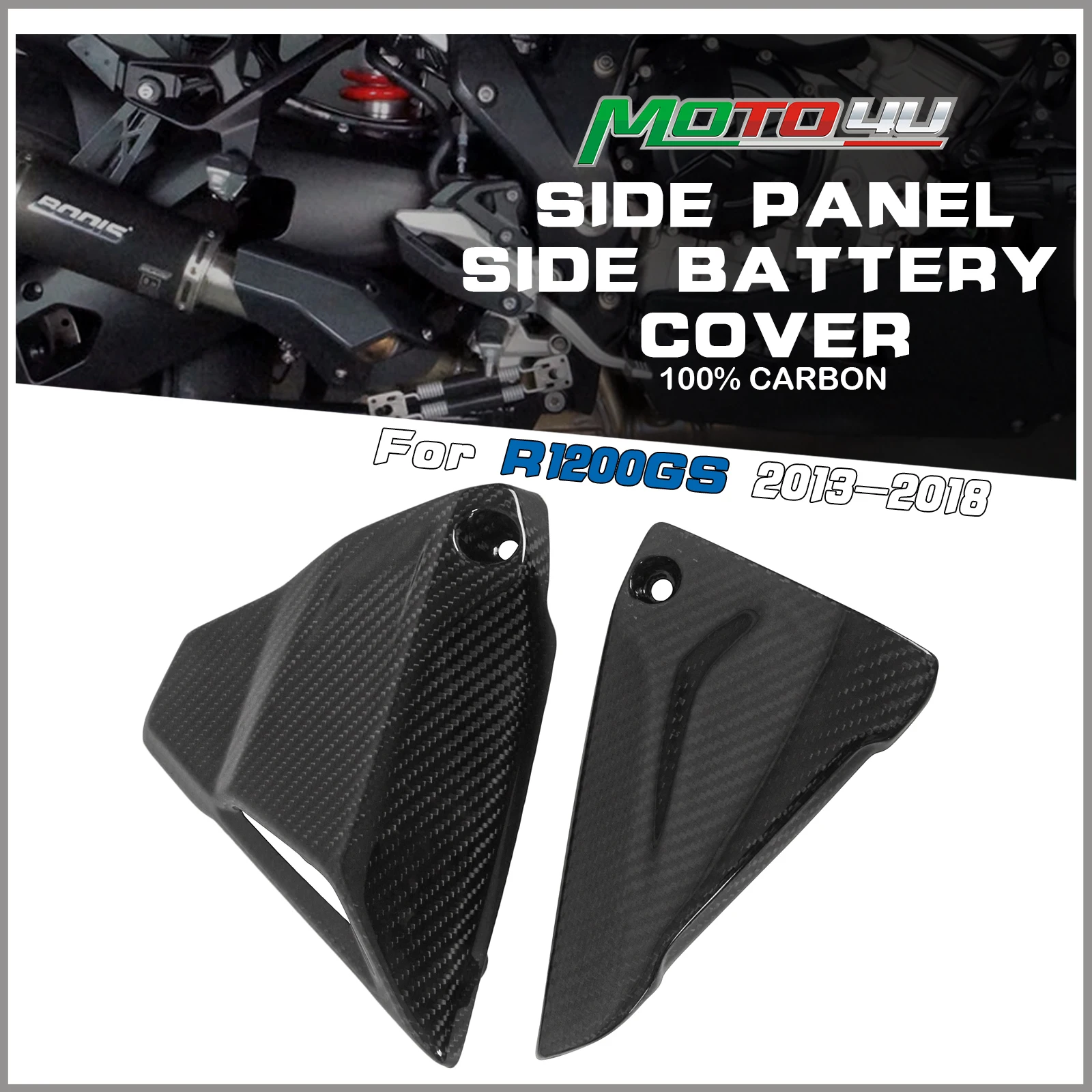 For BMW R1200GS 2013-2018 R1200R/RS 2015 2016 R1250GS 2017 Carbon Fiber Side Panel Side Battery Cover Motorcycle Modification
For BMW R1200GS 2013-2018 R1200R/RS 2015 2016 R1250GS 2017 Carbon Fiber Side Panel Side Battery Cover Motorcycle Modification