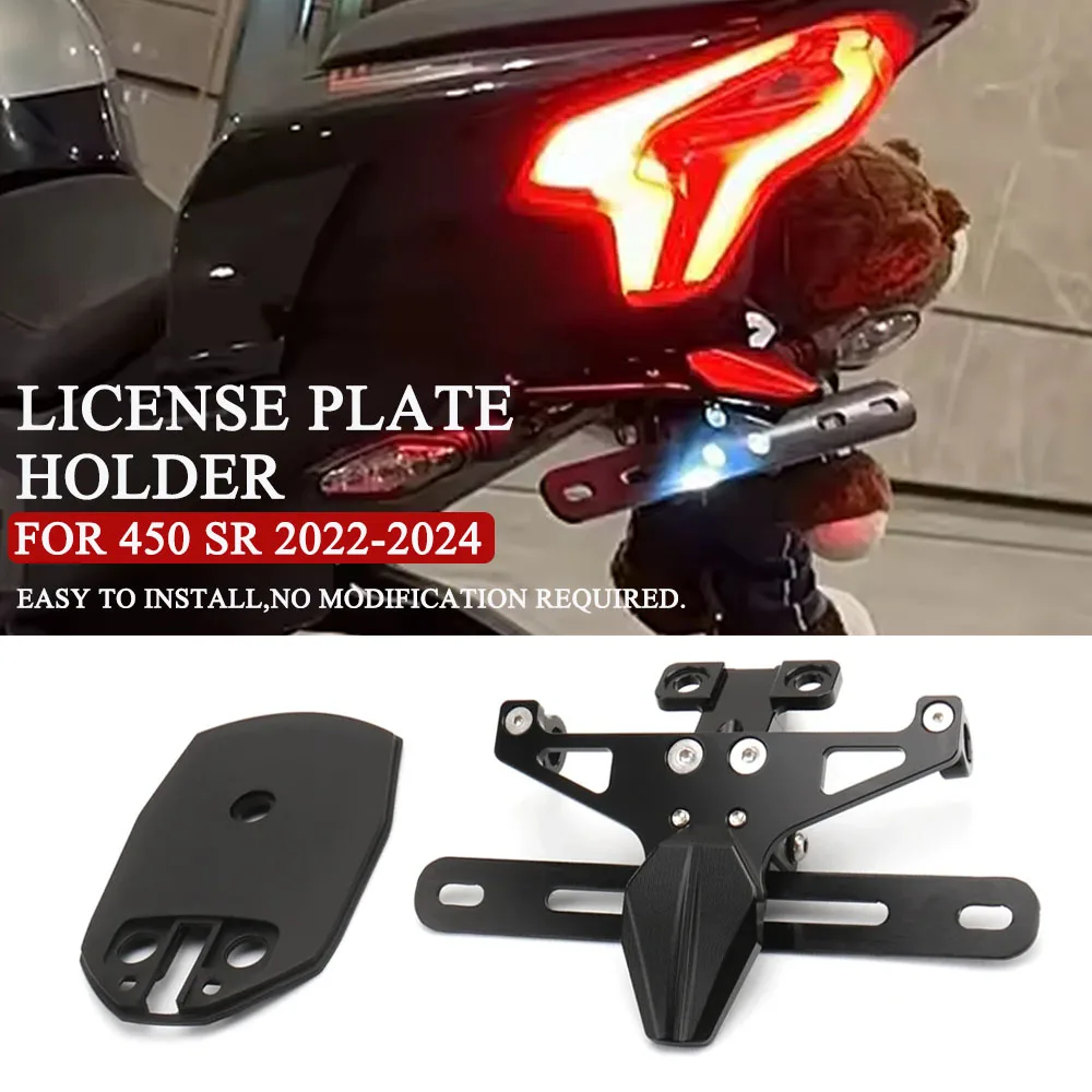 Motorcycle License Plate Holder LED Turn Signal Lights Accessories Tail Tidy Fender Eliminator For CFMOTO 450SR 450 SR 2022-2024
Motorcycle License Plate Holder LED Turn Signal Lights Accessories Tail Tidy Fender Eliminator For CFMOTO 450SR 450 SR 2022-2024