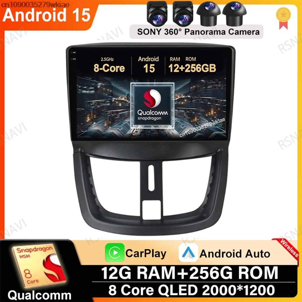 Android 15 For Peugeot 207 CC 207CC 2006-2015 Stereo 4G LTE Head Unit Wireless Carplay Auto 5G WIFI DSP Qualcomm Navigation DVD
Android 15 For Peugeot 207 CC 207CC 2006-2015 Stereo 4G LTE Head Unit Wireless Carplay Auto 5G WIFI DSP Qualcomm Navigation DVD
