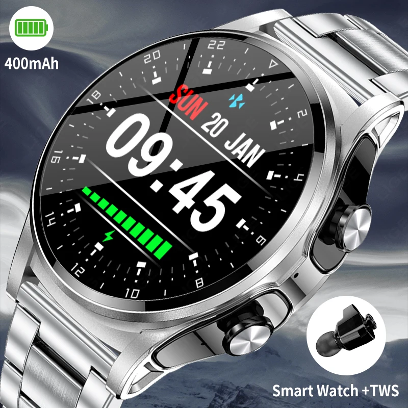 LIGE 2 in 1 Smartwatch Men 400mAh Battery Bluetooth Call With TWS Headset NFC Music Control 100+ Sport Mode Waterproof Watch Man
LIGE 2 in 1 Smartwatch Men 400mAh Battery Bluetooth Call With TWS Headset NFC Music Control 100+ Sport Mode Waterproof Watch Man