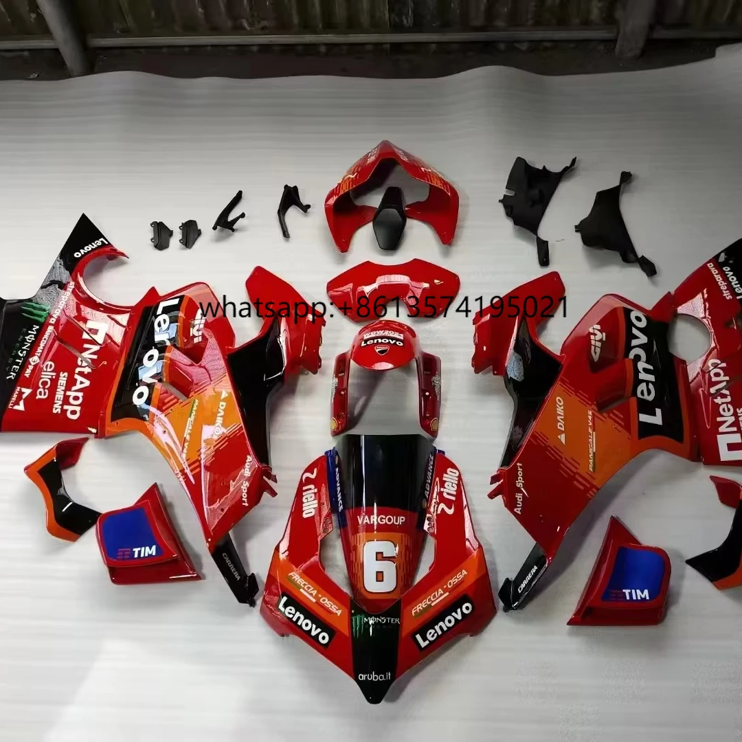 Motorcycle Fairing Kit For Ducati Panigale V4 SP2 V4S 2022-2024 2023 ABS Customized Fairings Accessories
Motorcycle Fairing Kit For Ducati Panigale V4 SP2 V4S 2022-2024 2023 ABS Customized Fairings Accessories