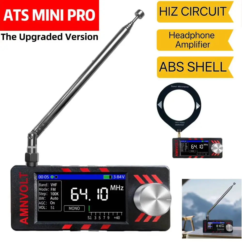 ATS MINI SI4732 Полнодиапазонное DSP-радио, карманный приемник FM AM MW SW SSB, с усилителем для наушников Hi-Z с антенной
ATS MINI SI4732 Полнодиапазонное DSP-радио, карманный приемник FM AM MW SW SSB, с усилителем для наушников Hi-Z с антенной