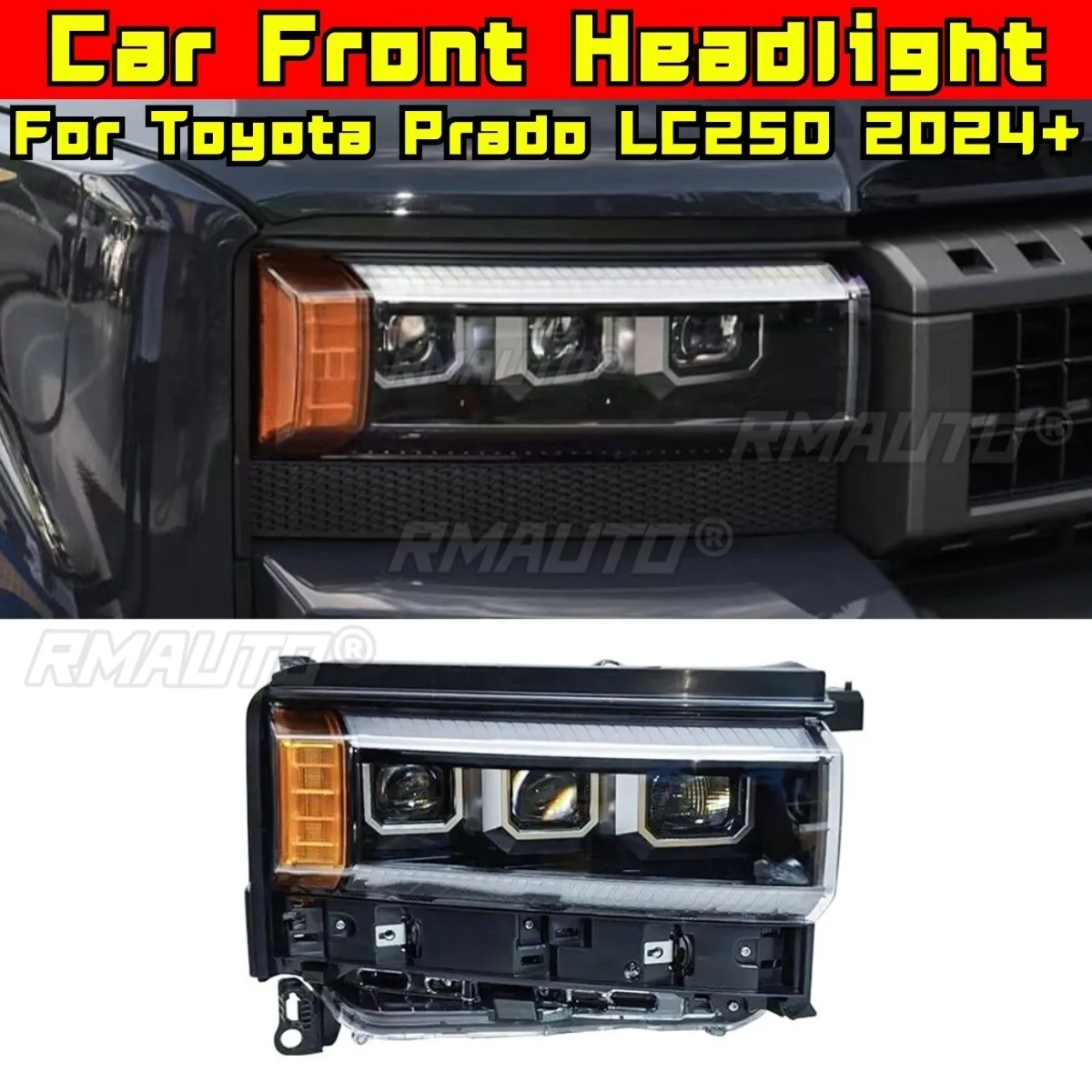 For Toyota Prado LC250 2024+ Fog Lamp Daytime Running Light Waterproof Fog Lamp Car Headlight Assembly Modification Part
For Toyota Prado LC250 2024+ Fog Lamp Daytime Running Light Waterproof Fog Lamp Car Headlight Assembly Modification Part