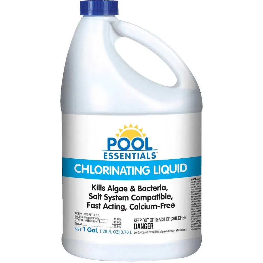 Chlorinating Liquid for Swimming Pools 1 Gallon Sanitizer Algae Control Water Treatment Chemical Maintenance
Chlorinating Liquid for Swimming Pools 1 Gallon Sanitizer Algae Control Water Treatment Chemical Maintenance