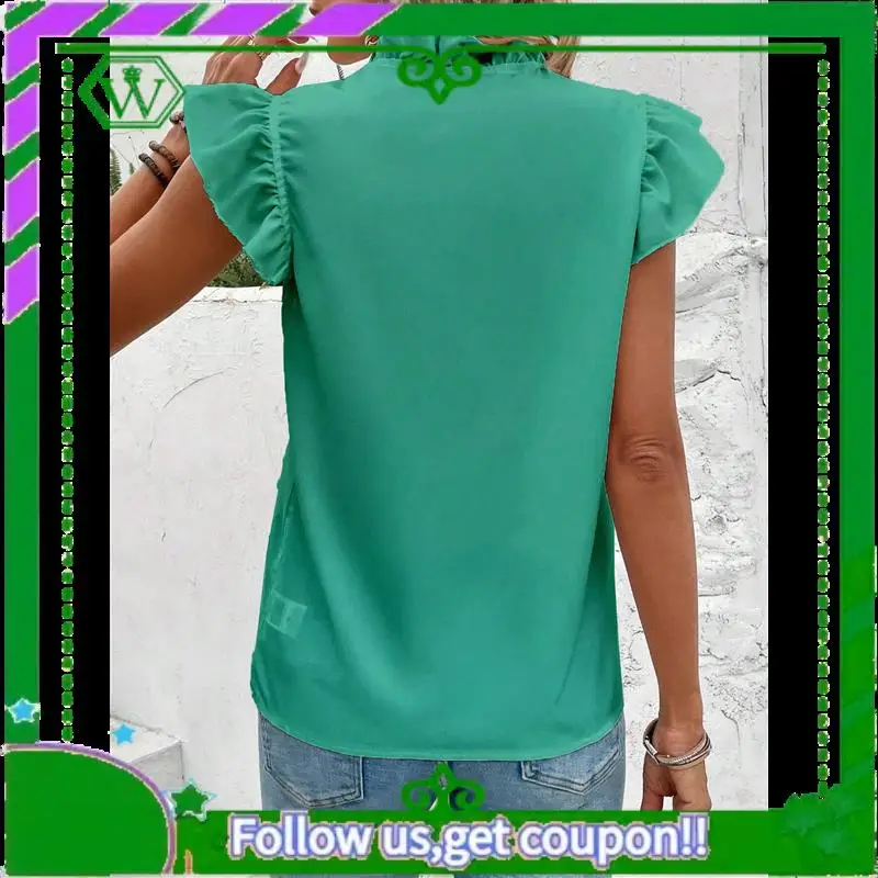 A18P-Women's Blouses Dressy Boho Casual Ruffle Short Sleeve Tops Business Outfits Ladies Summer Trendy Work Shirts
A18P-Women's Blouses Dressy Boho Casual Ruffle Short Sleeve Tops Business Outfits Ladies Summer Trendy Work Shirts