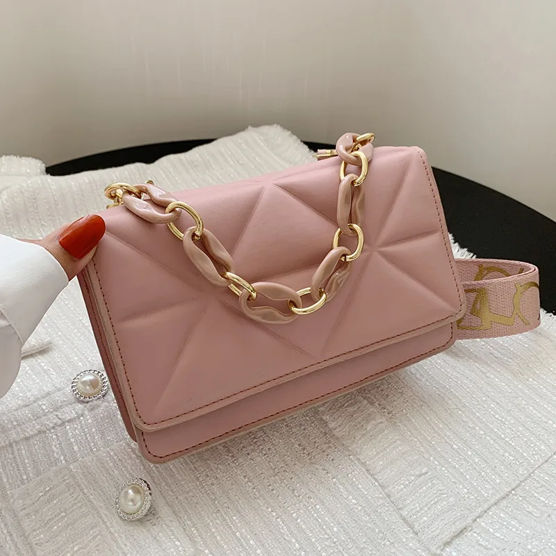 Women Bag New Fashion Chain Shoulder Messenger Crossbody Bag Wide Strap Embossed Leather Small Square Bag Luxury Handbags Purse
Women Bag New Fashion Chain Shoulder Messenger Crossbody Bag Wide Strap Embossed Leather Small Square Bag Luxury Handbags Purse