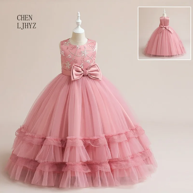 Girls' Embroidered Tulle Ball Gown - Butterfly Appliqué Bridal Flower Girl Dress for Princess Pageant & Wedding Events
Girls' Embroidered Tulle Ball Gown - Butterfly Appliqué Bridal Flower Girl Dress for Princess Pageant & Wedding Events