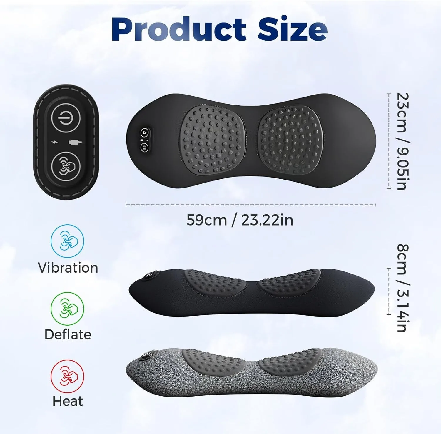 Customizable My Soothe Lab 3 in 1 Back Massager,Smooth Spine Back Massager for Sciatica
Customizable My Soothe Lab 3 in 1 Back Massager,Smooth Spine Back Massager for Sciatica