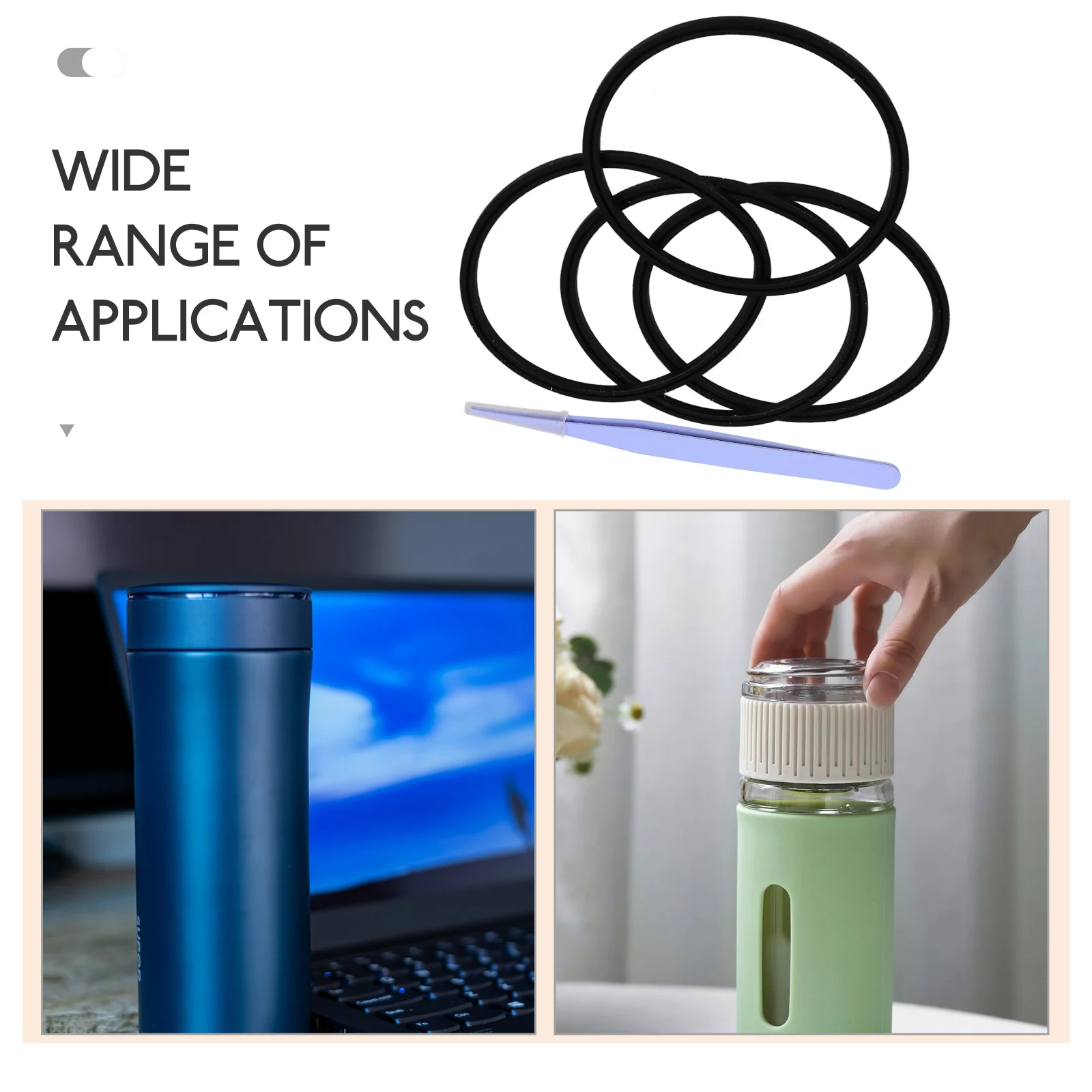 1 set 1 Set Silicone Sealing Rings For Thermal Bottles Insulated Cups Leak-Proof Replacement Gaskets Round Elastic Seal Ring Cup
1 set 1 Set Silicone Sealing Rings For Thermal Bottles Insulated Cups Leak-Proof Replacement Gaskets Round Elastic Seal Ring Cup