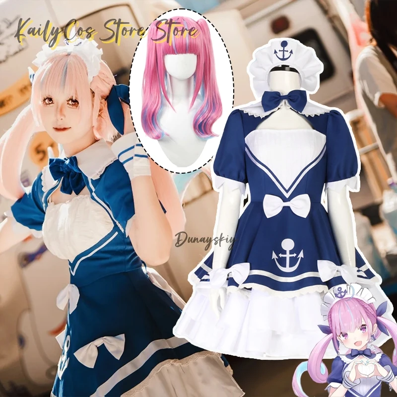 Виртуальный YouTuber Minato Aqua Косплей Костюм Двойной хвост Парик Синее платье горничной Лолита Модная униформа Аниме Костюм для вечеринки Ролевая игра
Виртуальный YouTuber Minato Aqua Косплей Костюм Двойной хвост Парик Синее платье горничной Лолита Модная униформа Аниме Костюм для вечеринки Ролевая игра