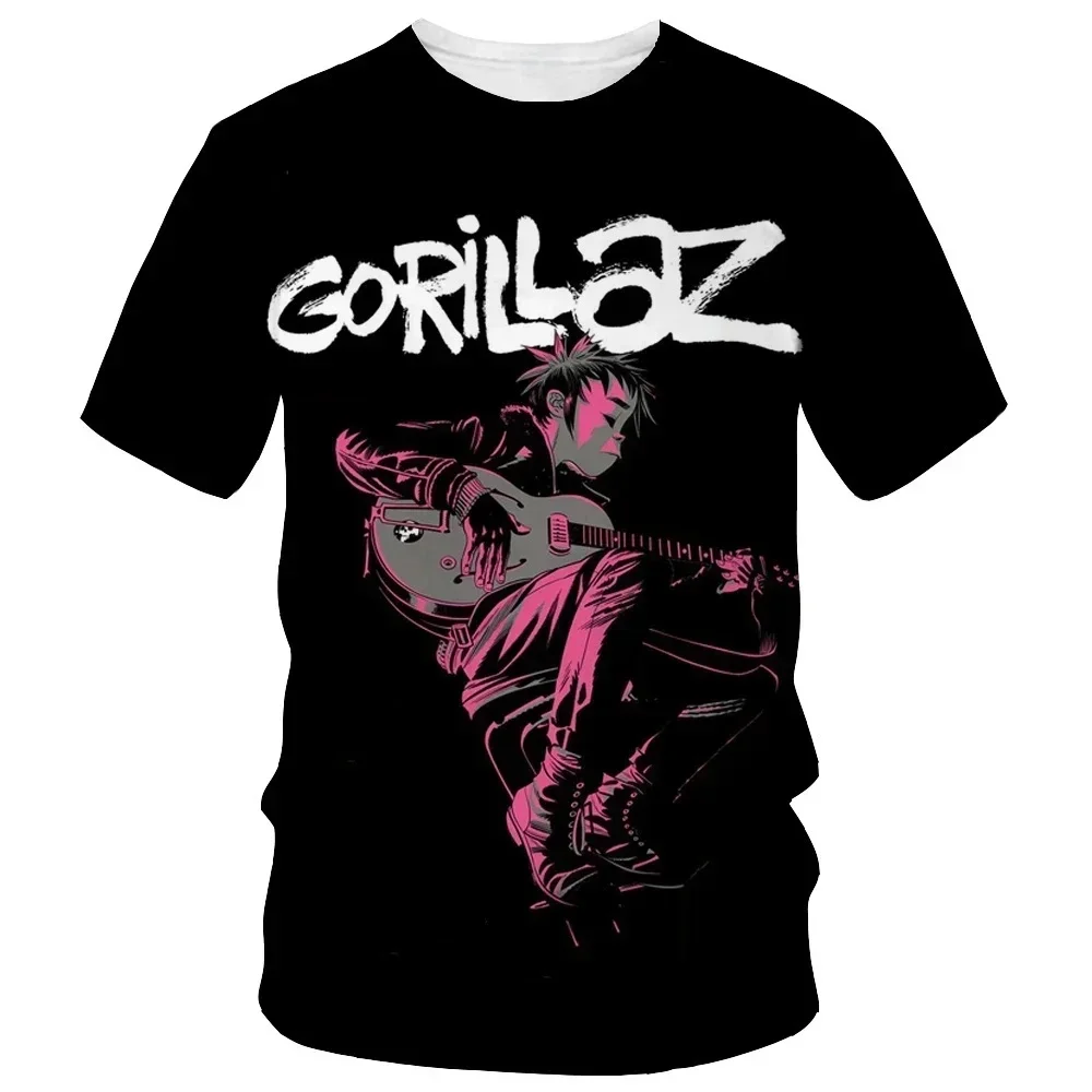 Motorcycle New fashion cartoon Gorillaz 3D printed T-shirt men's and women's casual hip-hop short-sleeved Harajuku style street
Motorcycle New fashion cartoon Gorillaz 3D printed T-shirt men's and women's casual hip-hop short-sleeved Harajuku style street
