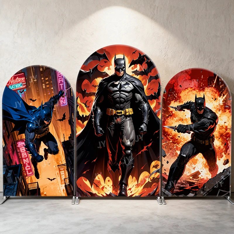 Batman Flame Neon Theme Arch Backdrop Cover Bat Swarm Cartoon Background For Kids Birthday Baby Shower Party Decoration
Batman Flame Neon Theme Arch Backdrop Cover Bat Swarm Cartoon Background For Kids Birthday Baby Shower Party Decoration
