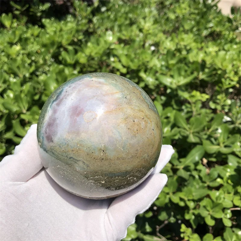 9.2cm natural crystal stone ball polished ocean jasper crystal sphere for decoration
9.2cm natural crystal stone ball polished ocean jasper crystal sphere for decoration