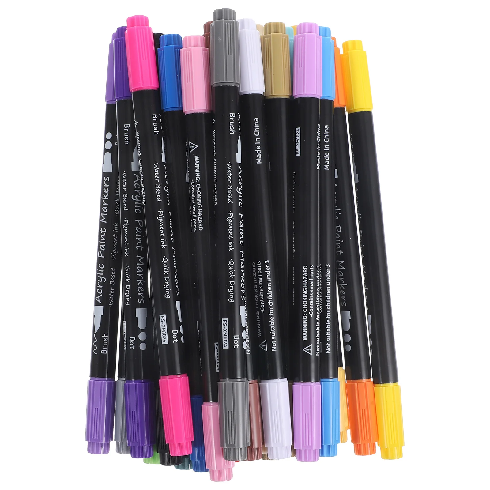 Fast Drying Acrylic Markers Kit Dual Tip Paint Pens for Drawing Writing on Stone Wood Glass Art Projects
Fast Drying Acrylic Markers Kit Dual Tip Paint Pens for Drawing Writing on Stone Wood Glass Art Projects