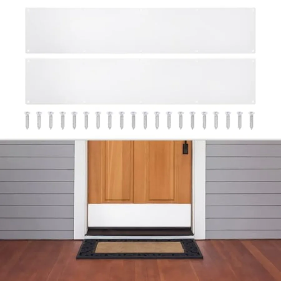 2 Pcs Door Kick Plates - Kick Plates for Eterior Interior Doors Protection Decor, 1.5mm 1/16 Inch Thickness Rectangular Aluminu
2 Pcs Door Kick Plates - Kick Plates for Eterior Interior Doors Protection Decor, 1.5mm 1/16 Inch Thickness Rectangular Aluminu