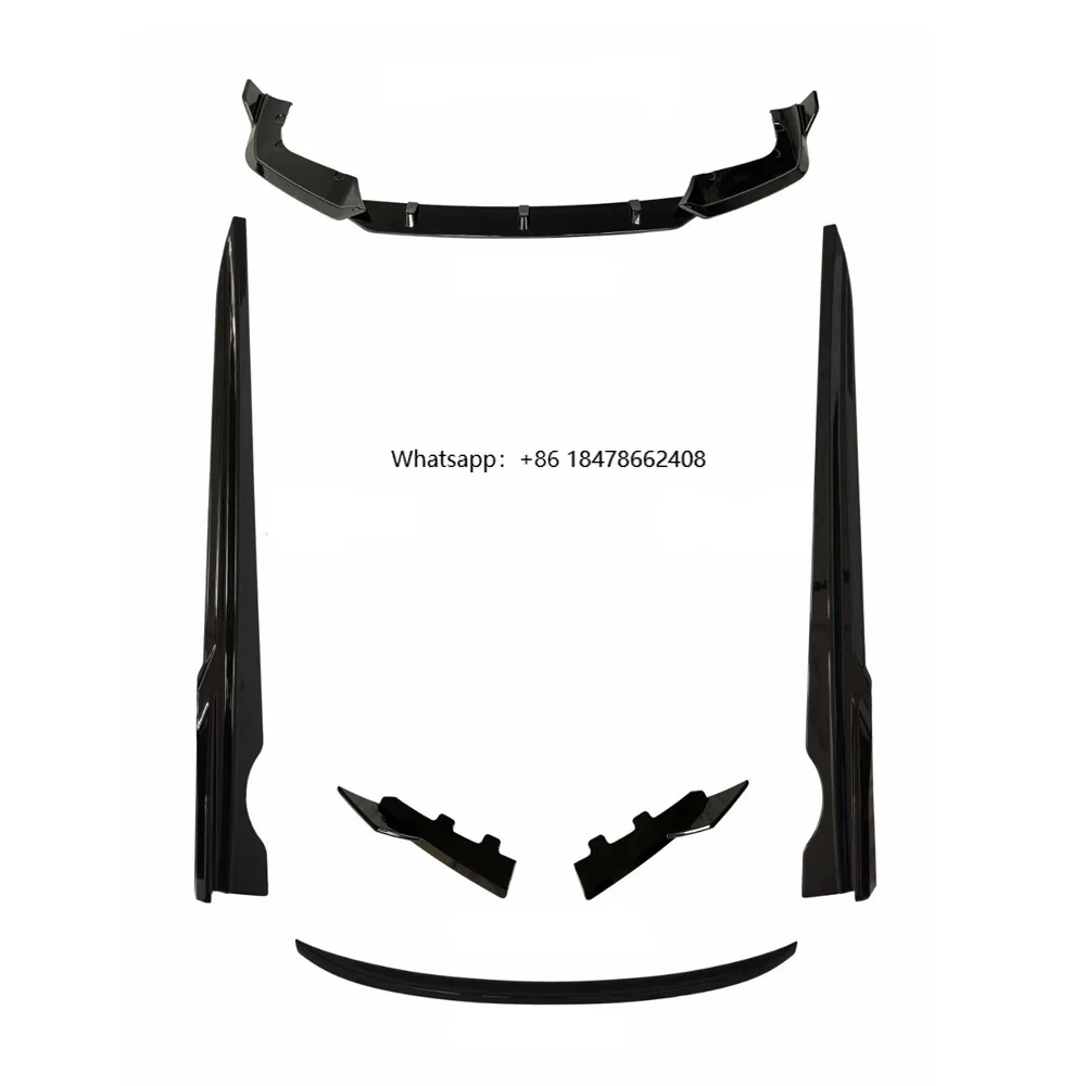 X5M F95 Body Kits Gloss Black Front Lip Rear Diffuser Side Skirts and Spoiler for X5M F95 2020-2022
X5M F95 Body Kits Gloss Black Front Lip Rear Diffuser Side Skirts and Spoiler for X5M F95 2020-2022