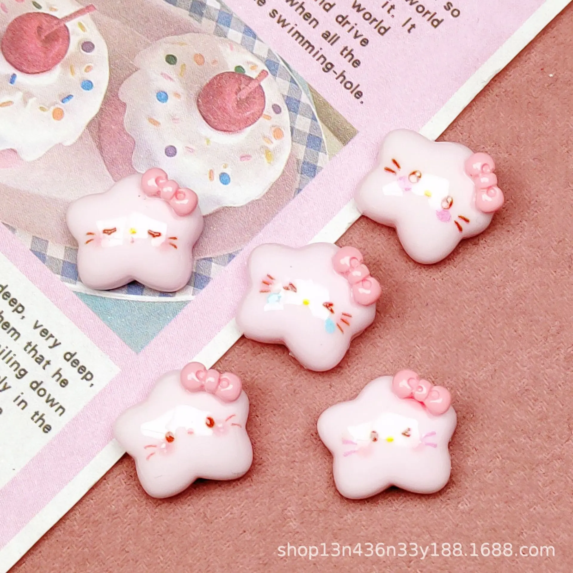 20 Pcs Bright Surface Cartoon Mini Pink Cat Star Hairpin Earrings Pendant Scrapbook Craft Diy Children's Toys Ornament Parts
20 Pcs Bright Surface Cartoon Mini Pink Cat Star Hairpin Earrings Pendant Scrapbook Craft Diy Children's Toys Ornament Parts