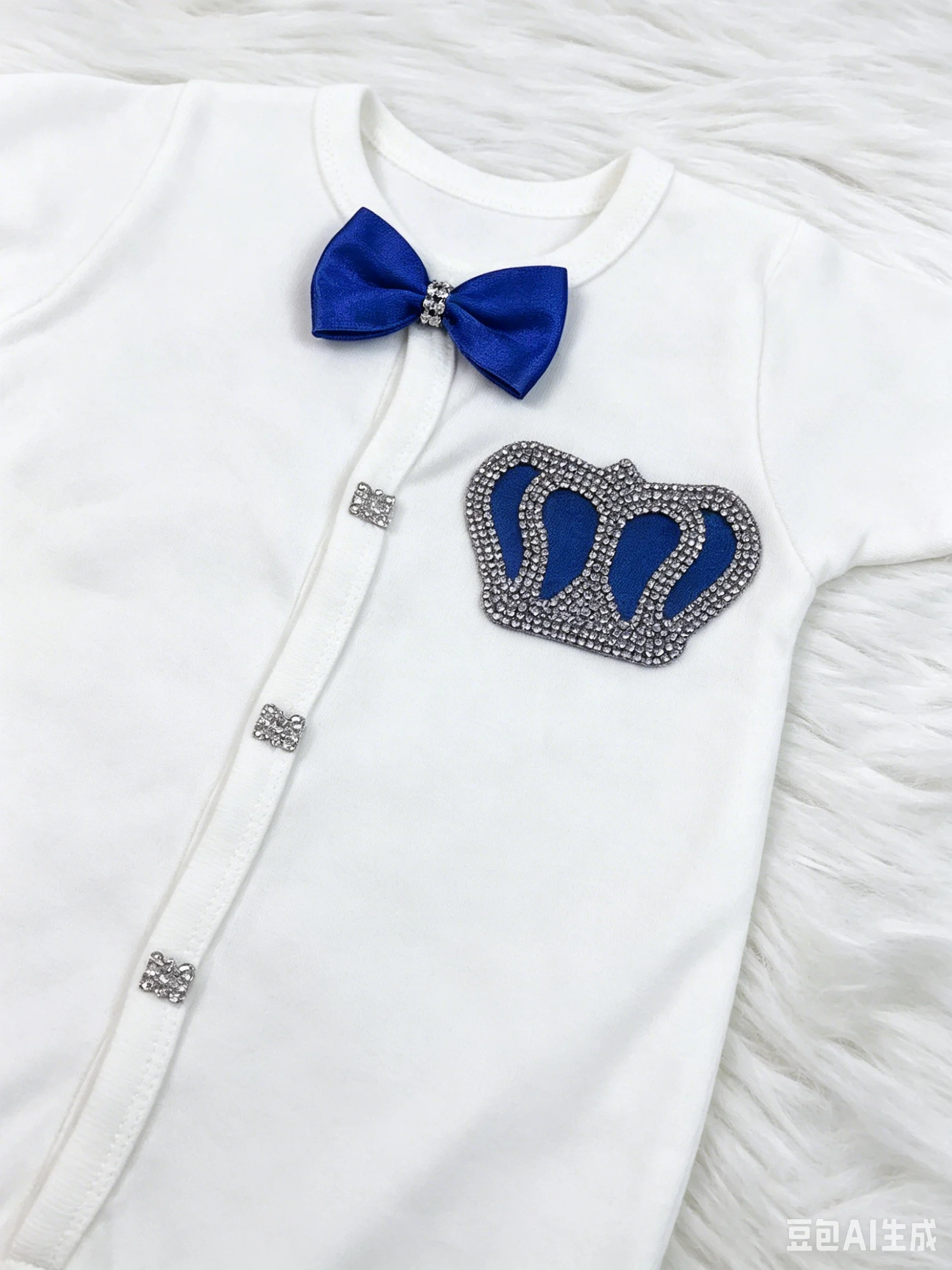 Newborn Infant Boy Romper Short Sleeve Crown Bowtie Gentleman Outfit for Baby Shower Milestone Photo
Newborn Infant Boy Romper Short Sleeve Crown Bowtie Gentleman Outfit for Baby Shower Milestone Photo