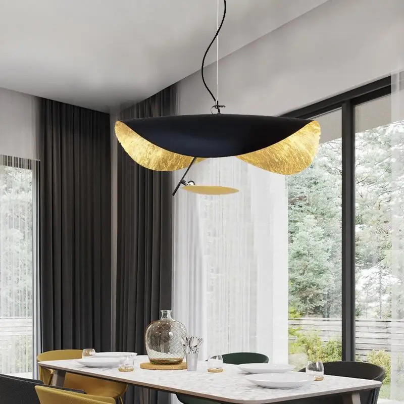 Nordic postmodern creative flying saucer pendant lamp designer living room dining room bedroom model room gold foil art lamp
Nordic postmodern creative flying saucer pendant lamp designer living room dining room bedroom model room gold foil art lamp