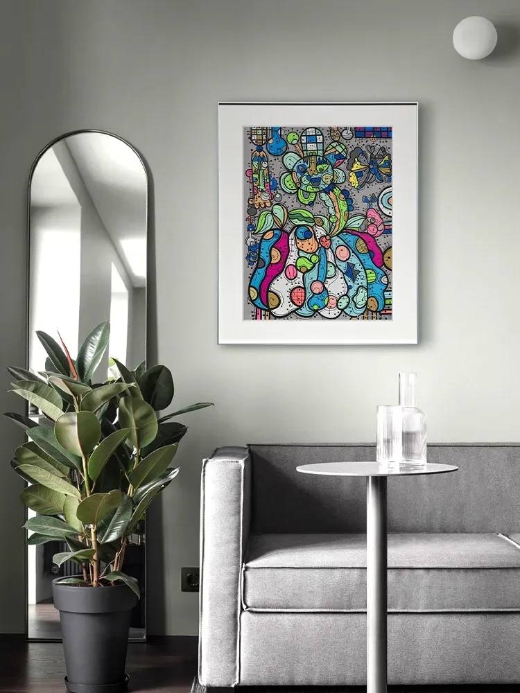 Limited original silk screen print restaurant entrance painting, all things live
Limited original silk screen print restaurant entrance painting, all things live