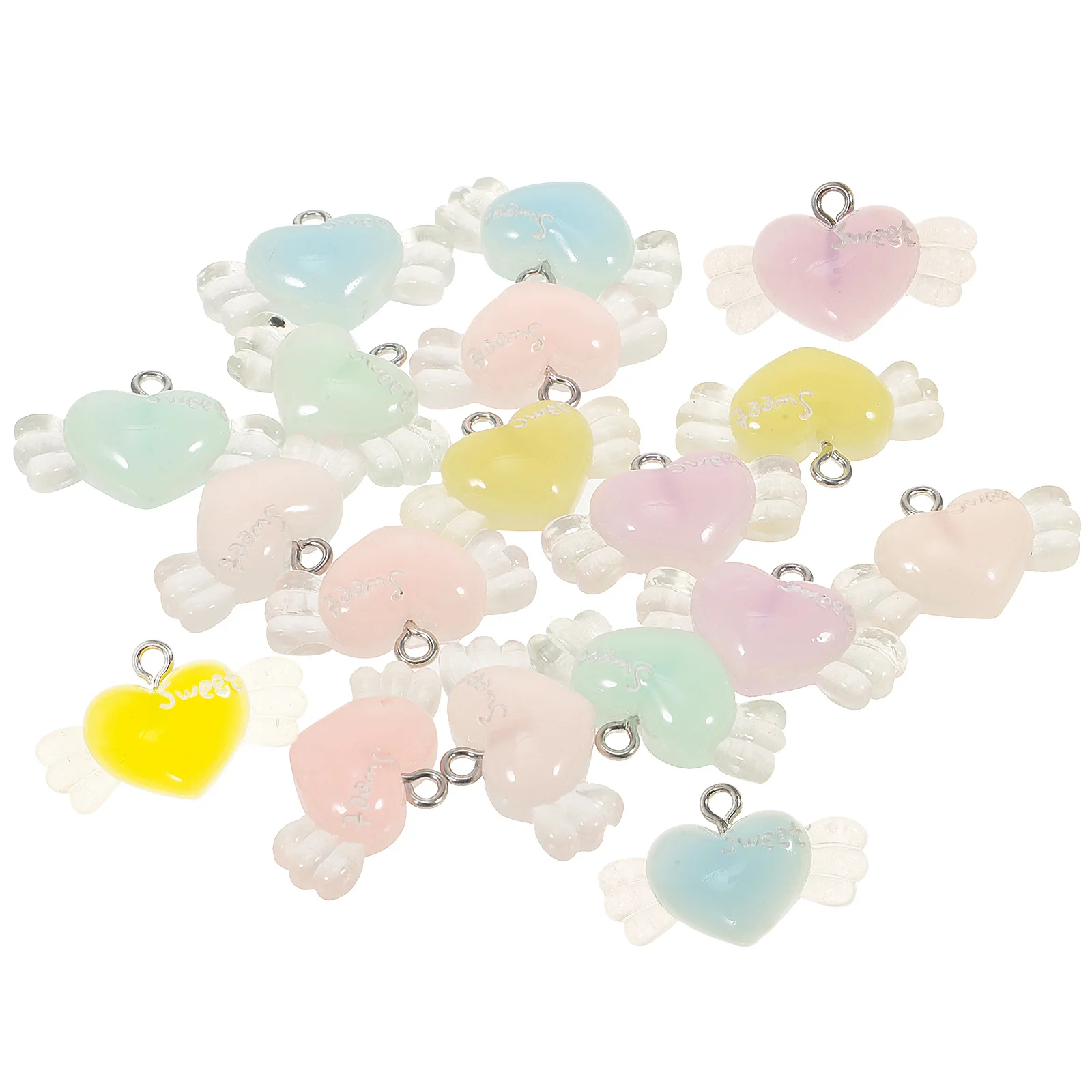 18Pcs Heart Wing Resin Charms Creative DIY Jewelry Making Materials for Bracelet Necklace Earring Craft Supplies
18Pcs Heart Wing Resin Charms Creative DIY Jewelry Making Materials for Bracelet Necklace Earring Craft Supplies