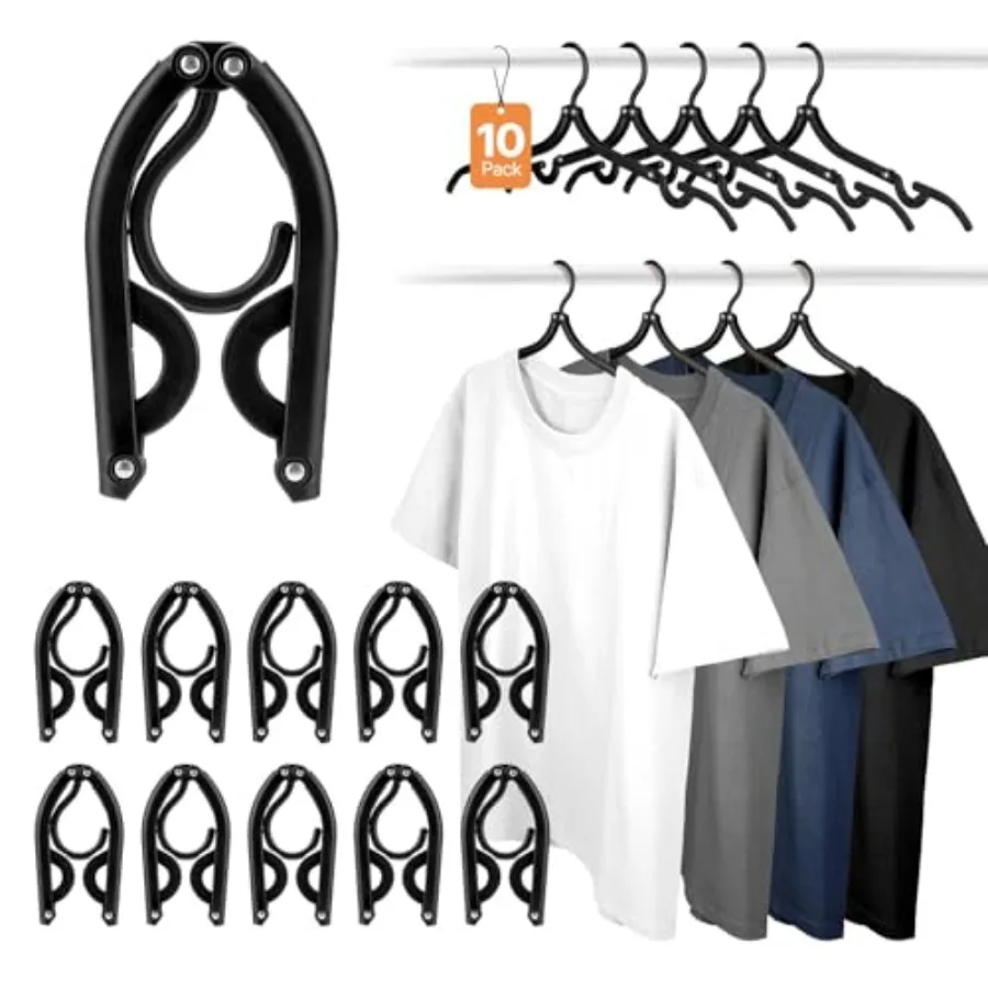 Foldable Travel Hangers - Portable Non-Slip Clothes Drying Rack, Lightweight Folding Hangers for Travel Accessories, Cruise Ess
Foldable Travel Hangers - Portable Non-Slip Clothes Drying Rack, Lightweight Folding Hangers for Travel Accessories, Cruise Ess