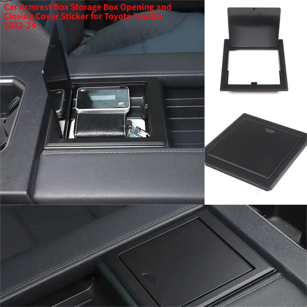 Car Armrest Box Storage Box Opening and Closing Cover Sticker for Toyota Tundra 2022-24 ABS Matte Black Car Interior Accessories
Car Armrest Box Storage Box Opening and Closing Cover Sticker for Toyota Tundra 2022-24 ABS Matte Black Car Interior Accessories