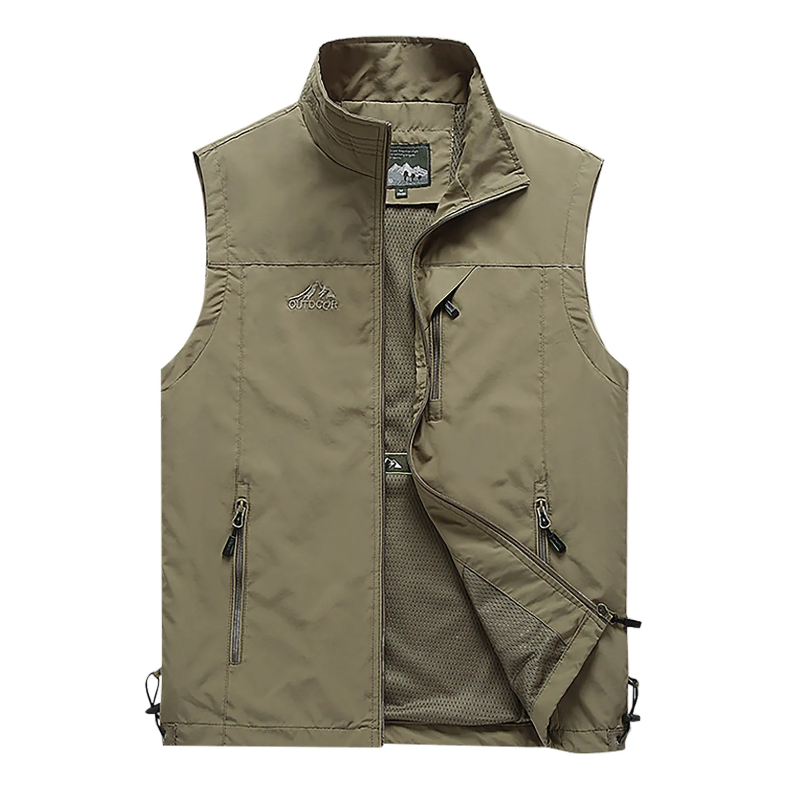 Summer Casual Stand Collar Vest Sleeveless Solid Color Outdoors Fashion Style Vest Jacket Breathable Outdoor Quick-drying Coat
Summer Casual Stand Collar Vest Sleeveless Solid Color Outdoors Fashion Style Vest Jacket Breathable Outdoor Quick-drying Coat
