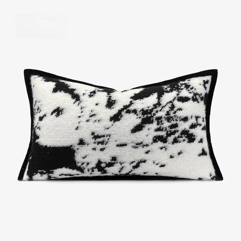 Italian Style Sofa Lumbar Pillow Luxury Hotel Black White Abstract Cotton Linen Sample Room Soft Backrest Cushion Cover
Italian Style Sofa Lumbar Pillow Luxury Hotel Black White Abstract Cotton Linen Sample Room Soft Backrest Cushion Cover