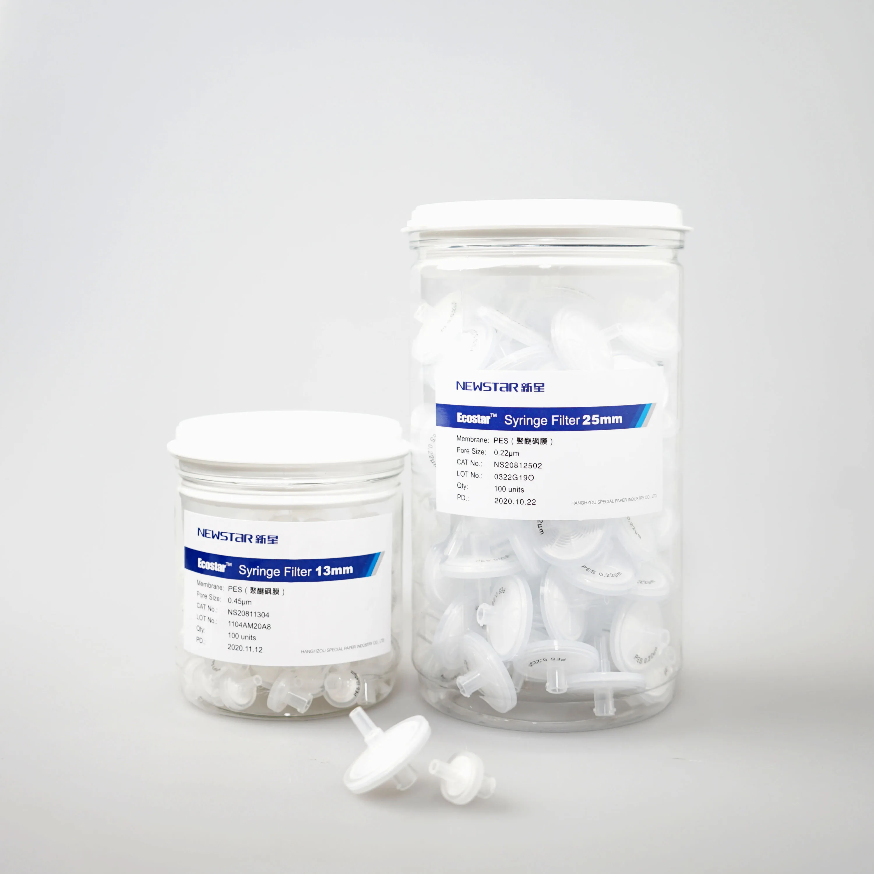 NEWSTAR PES(polyethersulfone) Syringe Filters Pore Size 0.22um 0.45um 4mm 13mm 25mm 33mm Ultrasonic Welded Lab Filtration
NEWSTAR PES(polyethersulfone) Syringe Filters Pore Size 0.22um 0.45um 4mm 13mm 25mm 33mm Ultrasonic Welded Lab Filtration