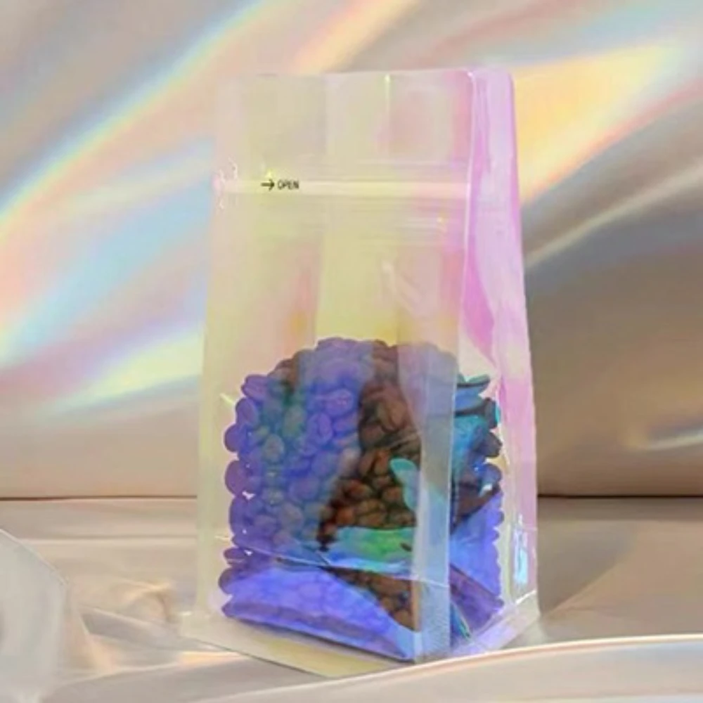 50pcs Wholesale Holographic Aluminum Foil Bags Moisture Proof Zipper Flat Bottom 250g 500g 1kg Coffee Beans Customized Bag
50pcs Wholesale Holographic Aluminum Foil Bags Moisture Proof Zipper Flat Bottom 250g 500g 1kg Coffee Beans Customized Bag