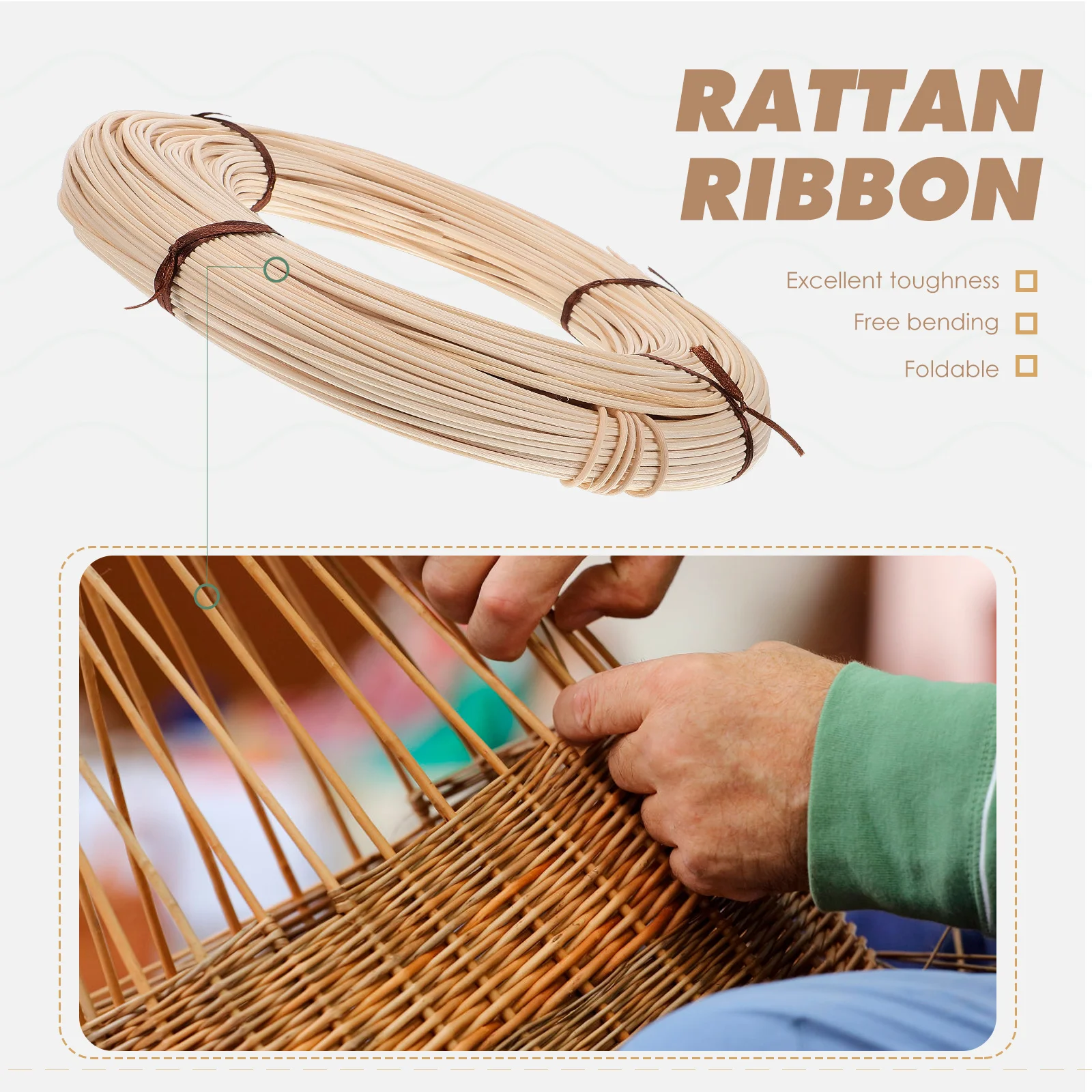Rattan Weaving Material DIY Handicraft Supplies Furniture Repair Kit Wicker Chair Basket Making Natural Strips
Rattan Weaving Material DIY Handicraft Supplies Furniture Repair Kit Wicker Chair Basket Making Natural Strips