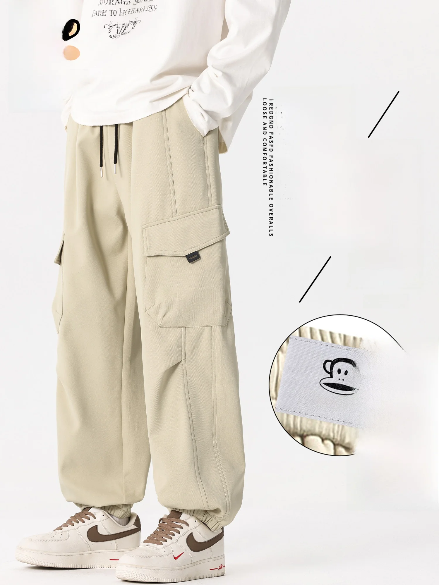 PaulFrank Fce Lined Workwear Trousers Men's Casual Loose Warm Sports Pants Straight Leg mid Waist Polyester Fiber
PaulFrank Fce Lined Workwear Trousers Men's Casual Loose Warm Sports Pants Straight Leg mid Waist Polyester Fiber