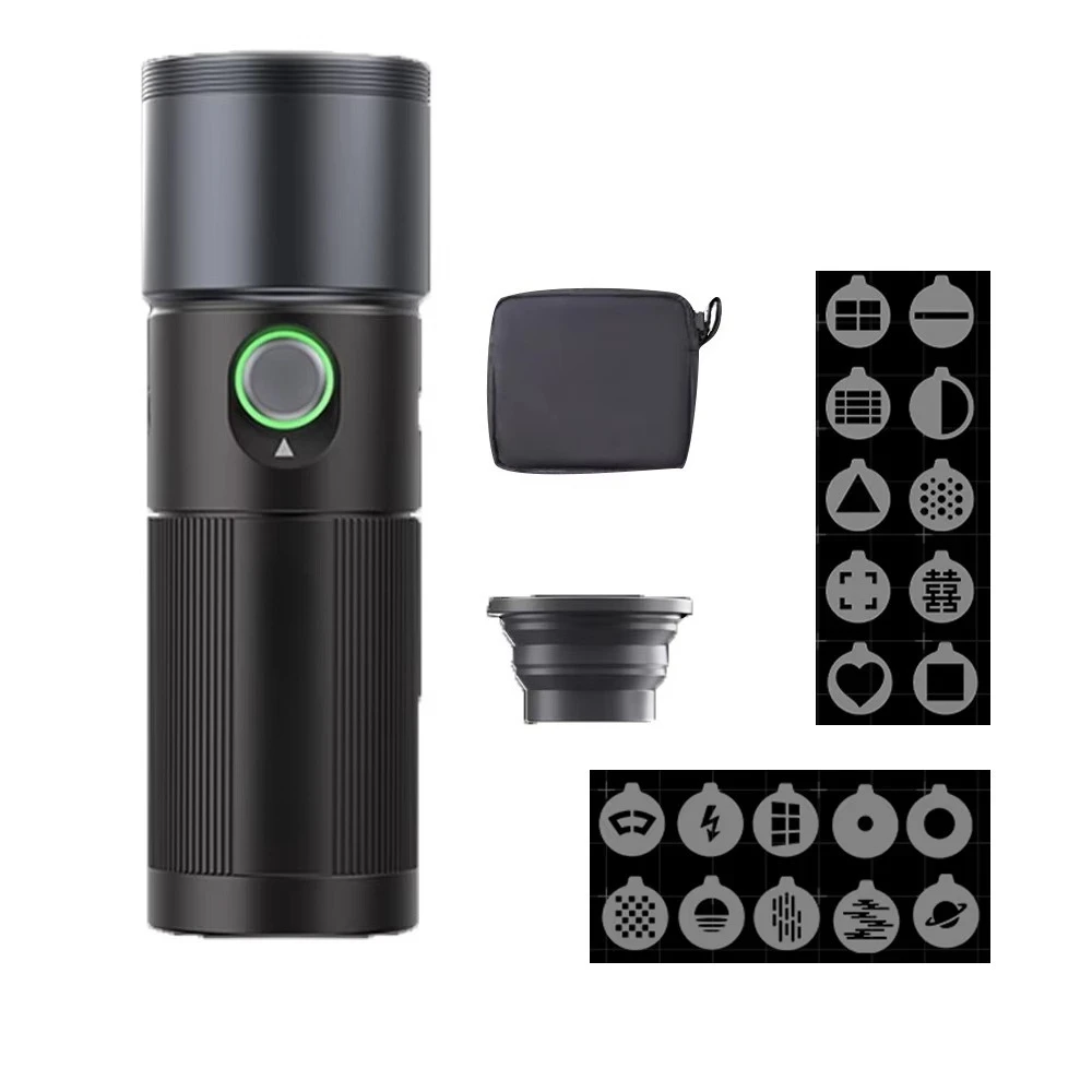 SIDANDE Videography 10W Flashlight Zoomable Photography Light Gobos Ambience Light with 1/4'' Thread for Camera Stand
SIDANDE Videography 10W Flashlight Zoomable Photography Light Gobos Ambience Light with 1/4'' Thread for Camera Stand