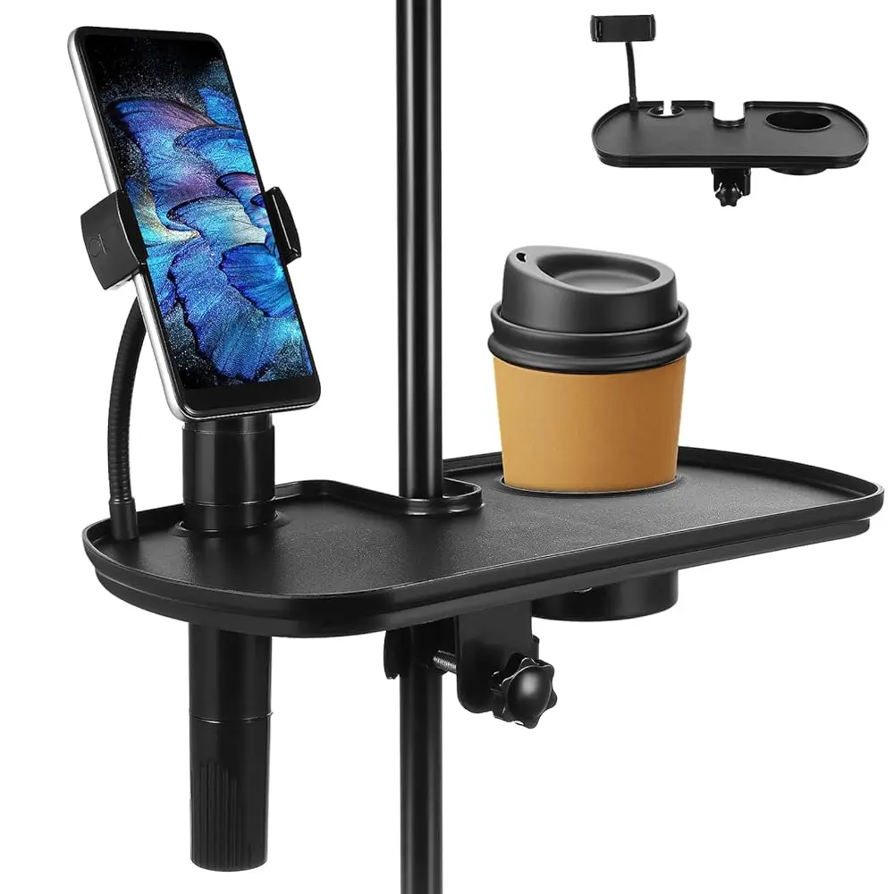 Free Shipping Universal Microphone Stand Tray with Drink Holder, Adjustable Mic Stand Clamp-On Shelf Phone Stand for Live Stream
Free Shipping Universal Microphone Stand Tray with Drink Holder, Adjustable Mic Stand Clamp-On Shelf Phone Stand for Live Stream