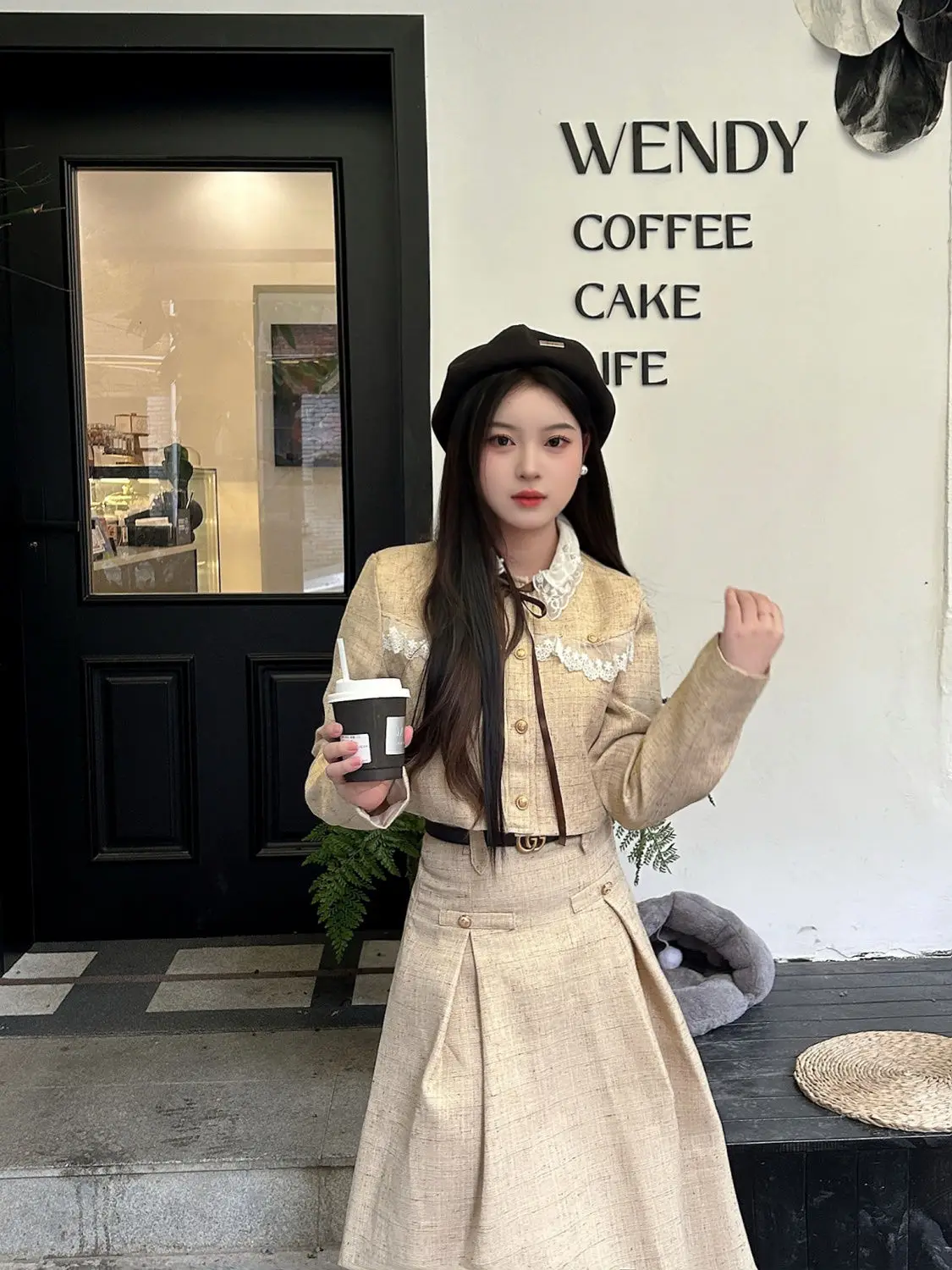 Korean Style Sweet Girls Skirts Set Slim Short Coat High Waist A-line Long Skirt High end Commuter Two Piece Set Women Outfits
Korean Style Sweet Girls Skirts Set Slim Short Coat High Waist A-line Long Skirt High end Commuter Two Piece Set Women Outfits
