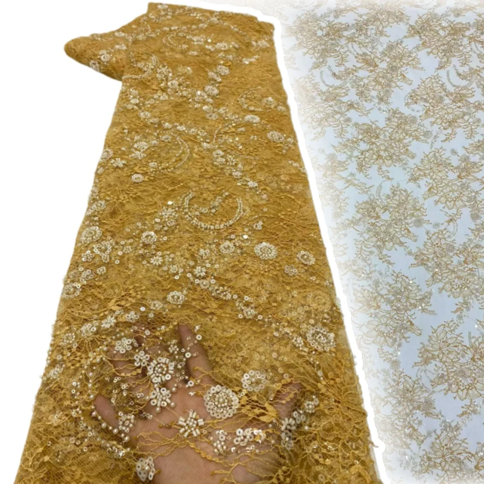 Luxury Pink High Quality French Chantilly Sequins Lace Fabric African Lace Fabric 5 Yards for Nigeria Wedding Party Dress AA2968
Luxury Pink High Quality French Chantilly Sequins Lace Fabric African Lace Fabric 5 Yards for Nigeria Wedding Party Dress AA2968